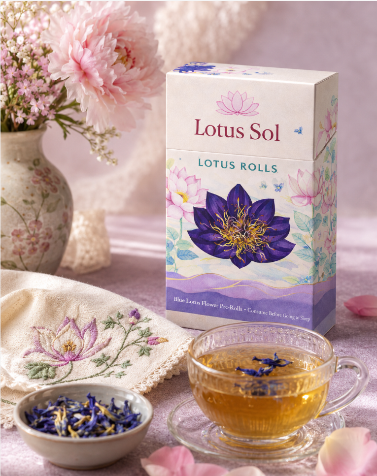 Hand-Rolled Lotus Flower